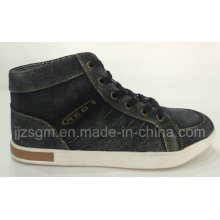 Fashion High Top Casual Street Washed Denim Shoes